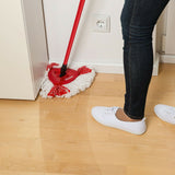 Vileda Easy Wring & Clean Spin Mop Turbo Handle Microfibre Strings Foot Pedal AU