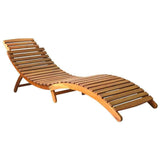 Wooden Outdoor Sun Lounger Pool Lounge Bed Chair Seat Deck Patio Folding