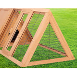 i.Pet Rabbit Hutch Run Metal Wooden Cage House Chicken Coop Guinea Pig Large