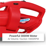 Lincoln Electric Blower Vacuum 3000W 45L Variable Speed Control Leaf Blower Vac