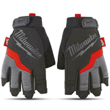 Milwaukee Performance Fingerless Safety Padded Breathable Handy Job Work Gloves