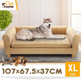 Petscene XL Size Pet Sofa Bed Couch Cushioned Soft Dog Bed for Dogs Cats