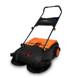 Bayer BSW750 Manual Industrial Floor Sweeper Cleaner Two Front Rotating Brushes