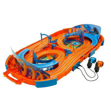 Electric Portable Slot Racing Cars Track Set Kids Hot Wheels Remote Control Toy