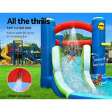 Happy Hop Inflatable Water Slide Jumping Trampoline Blow Up Kids Pool Slides