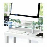 Artiss Table Top Computer Desktop Stand Laptop Riser Monitor Tempered Glass