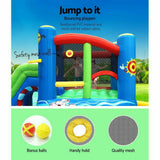 Happy Hop Inflatable Water Slide Jumping Trampoline Blow Up Kids Pool Slides