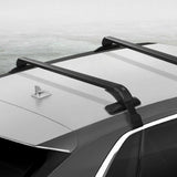 Universal Car Roof Rack Cross Bars 90cm Aluminium Lockable 75kg Clamps