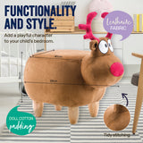 Home Master Kids Animal Stool Reindeer Character Premium Quality &amp; Style